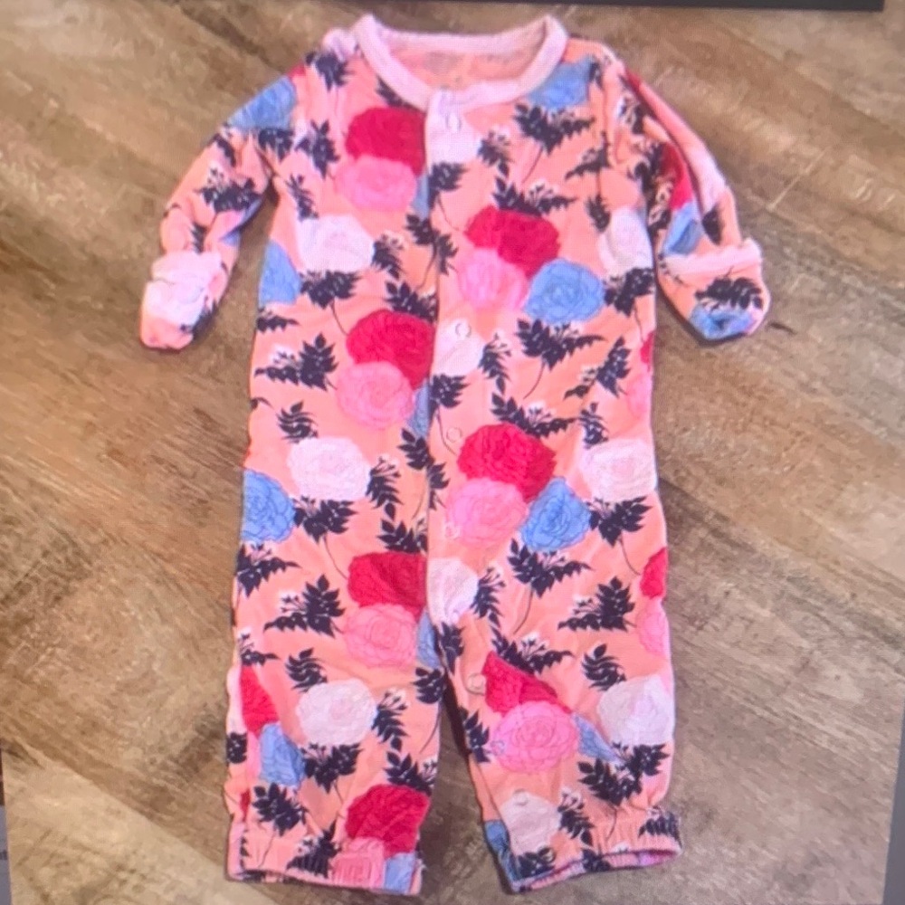Floral Pink Kids One Piece
